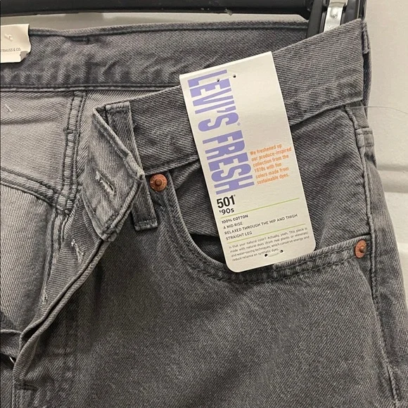 Levi’s Fresh 501 Women’s Charcoal Jeans - Picture 2 of 6